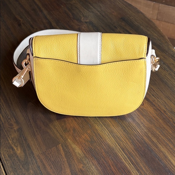 Coach Georgie Saddle Bag Crossbody with Gold Accents pebble leather - Picture 2 of 14